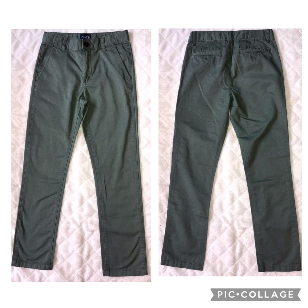 Children’s Place army green twill pants size 10